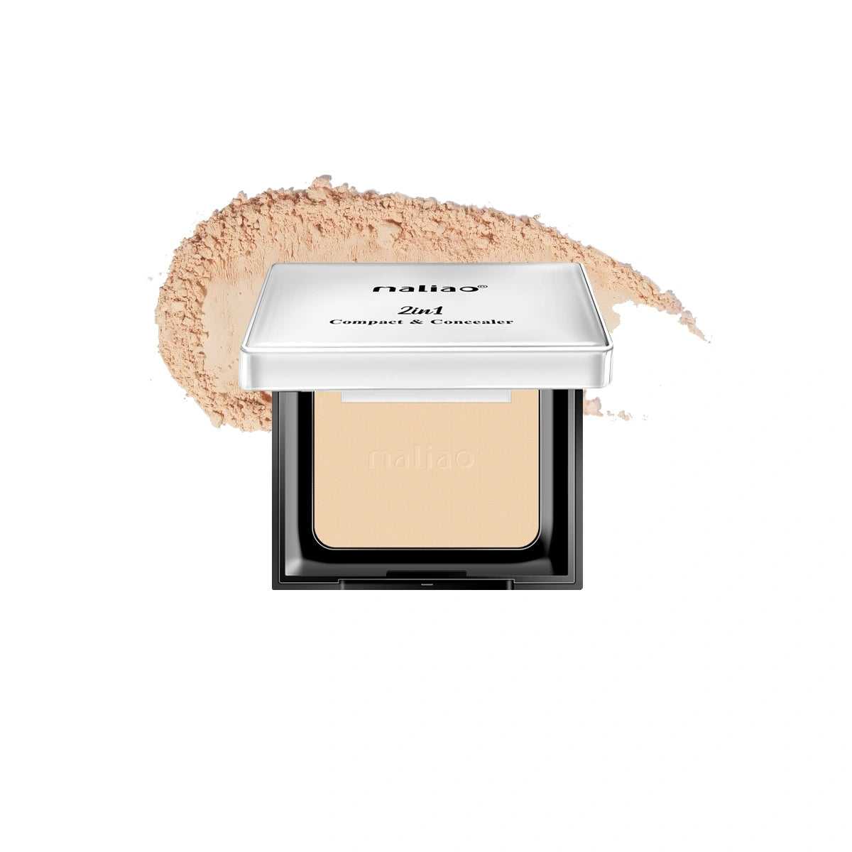 Maliao 2 in 1 Compact & Concealer - HD Finish, Long-Lasting, Lightweight